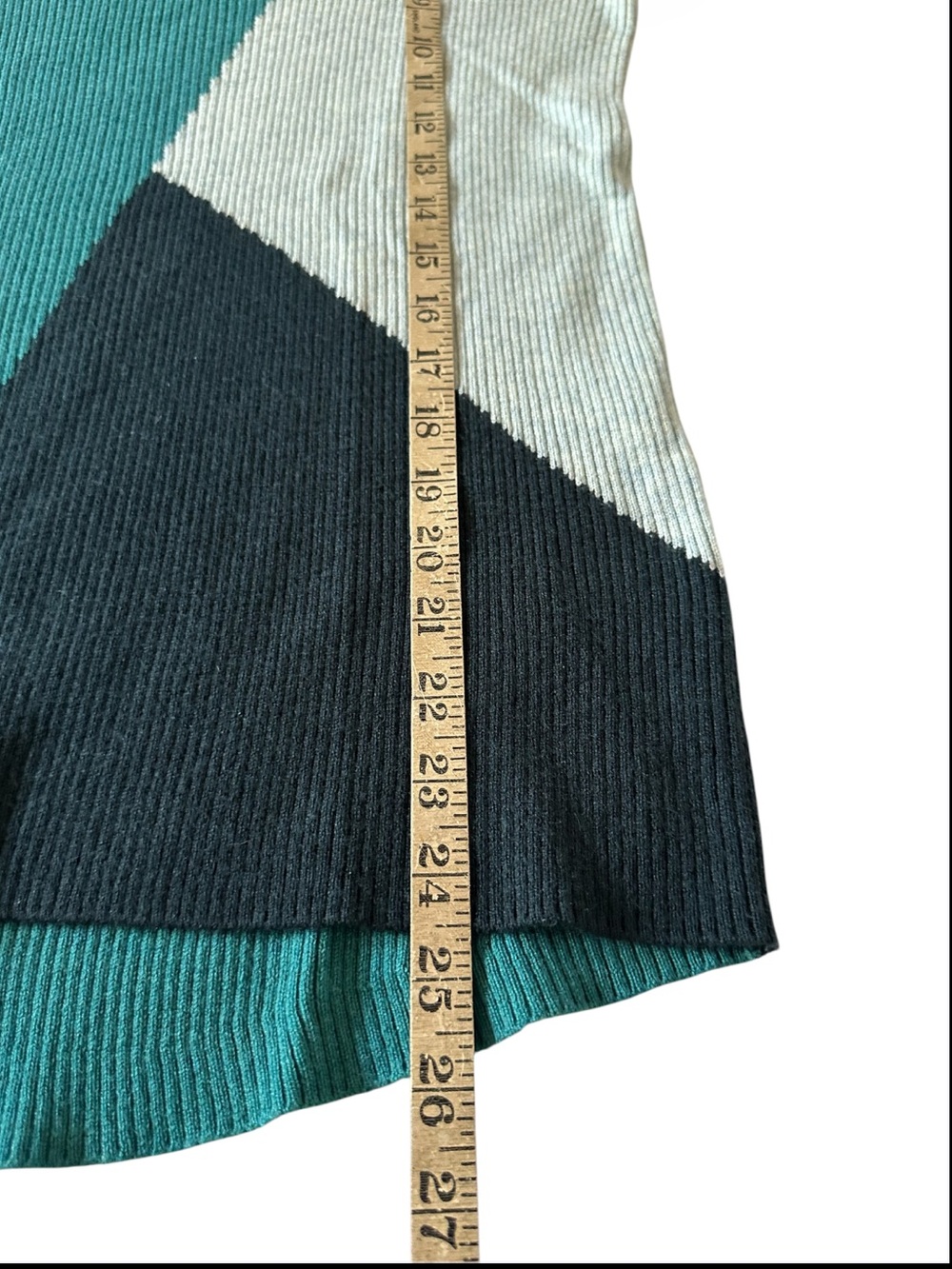 Smartwool Intarsia Everglade Heather Merino Wool Colorblock Rib Sweater M - Picture 9 of 10